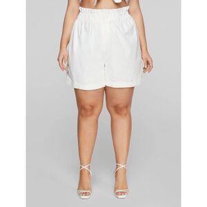 NWT Fashion to Figure Lauren Paperbag Waist Linen Shorts